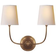 Visual Comfort Signature Vendome Double Wall Sconce Natural Paper TOB 2008