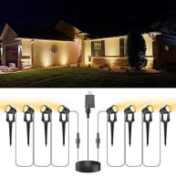 VOLISUN Christmas Outdoor Spotlights,Low Voltage Landscape Transformer and Cable,Waterproof Landscape