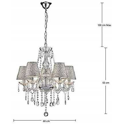 Saint Mossi Modern Contemporary Elegant K9 Crystal Glass Chandelier Pendant Ceiling Lighting Fixture - Image 4