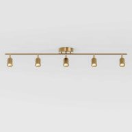 VidaLite Shura 4 ft Brushed Brass Integrated LED Fixed Track Lighting Kit 3000k