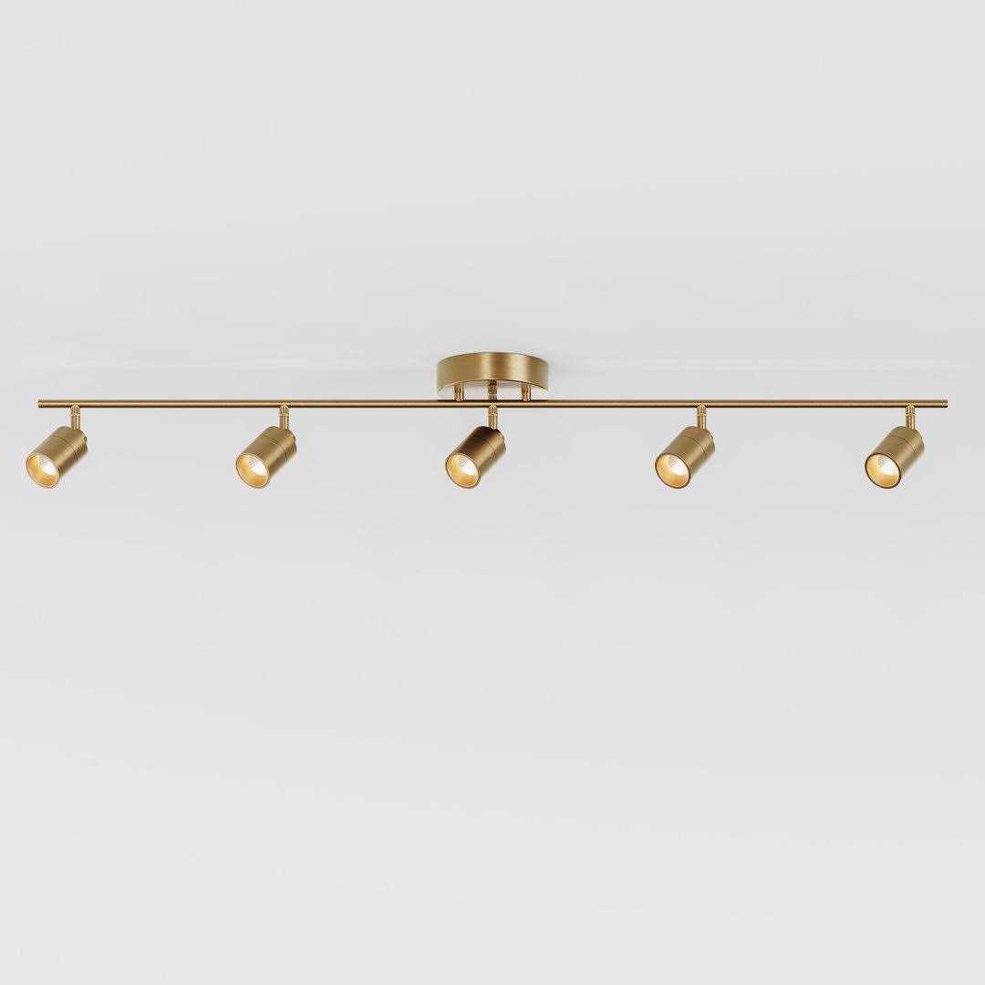 VidaLite Shura 4 ft Brushed Brass Integrated LED Fixed Track Lighting Kit 3000k - Image 2