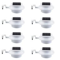 SciencePurchase 8 Pack Outdoor LED Solar Lights with Brackets