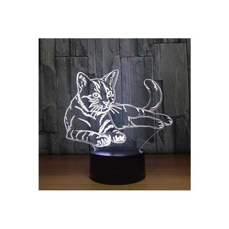 Tvoip 7 Color Changing Night Lamp 3D Atmosphere Bulbing Light 3D Visual Illusion LED Lamp for Kids Toy Christmas Birthday Gifts - Image 3