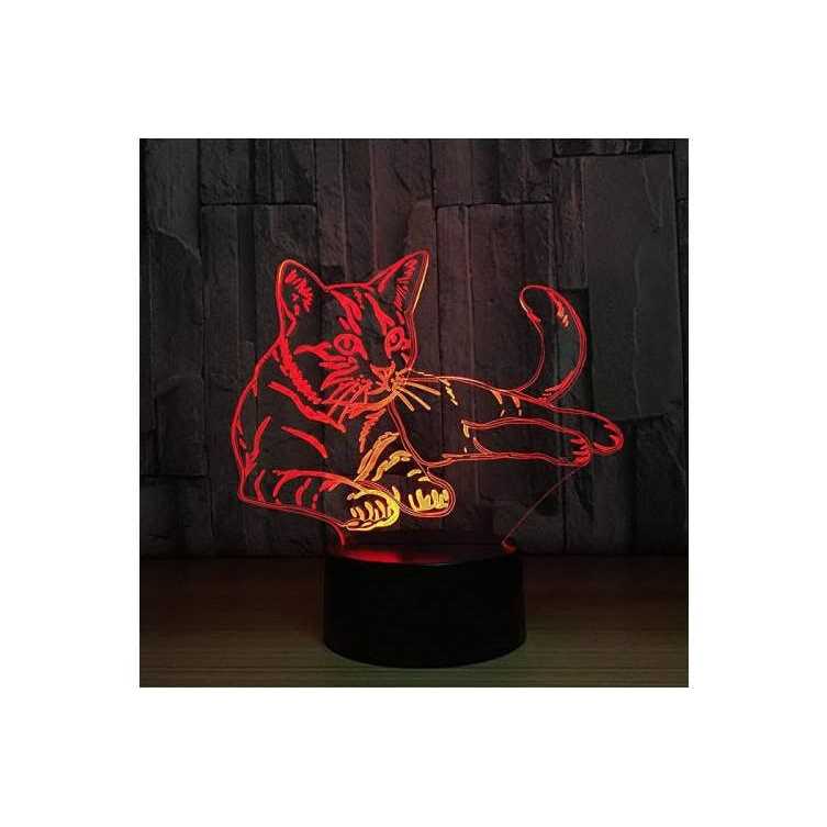 Tvoip 7 Color Changing Night Lamp 3D Atmosphere Bulbing Light 3D Visual Illusion LED Lamp for Kids Toy Christmas Birthday Gifts - Image 4