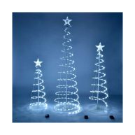 Yescom Set of 3 LED Christmas Spiral Light Kit 6Ft 4Ft 3Ft