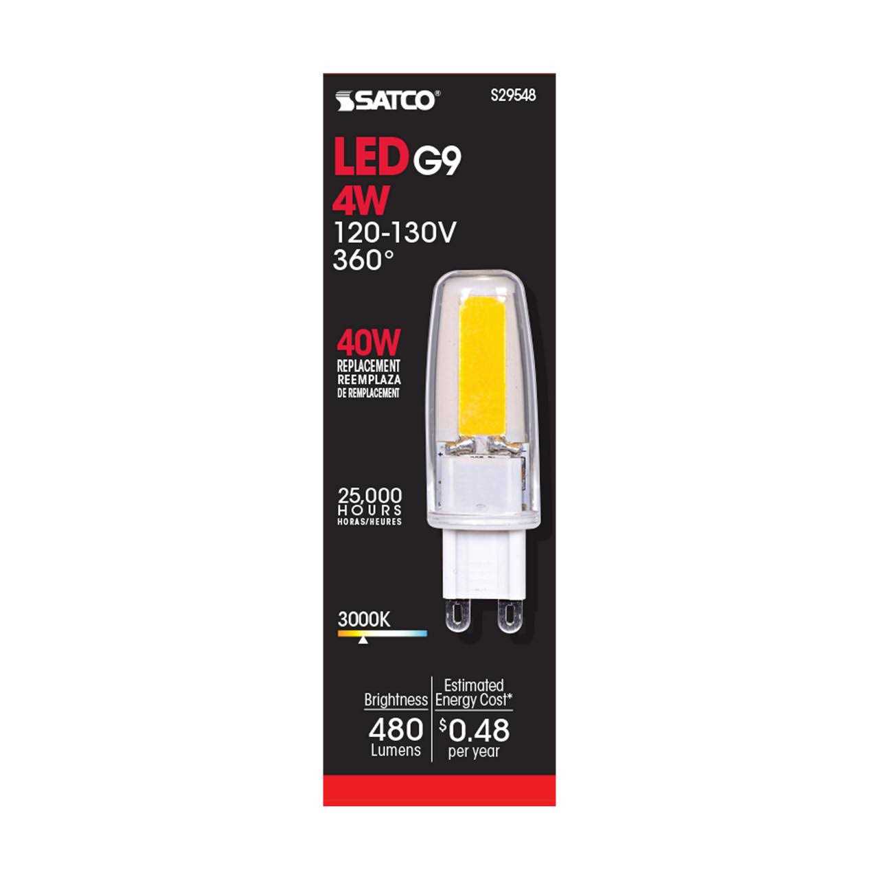 Satco S29548 4W LED G9 3000K - Image 3
