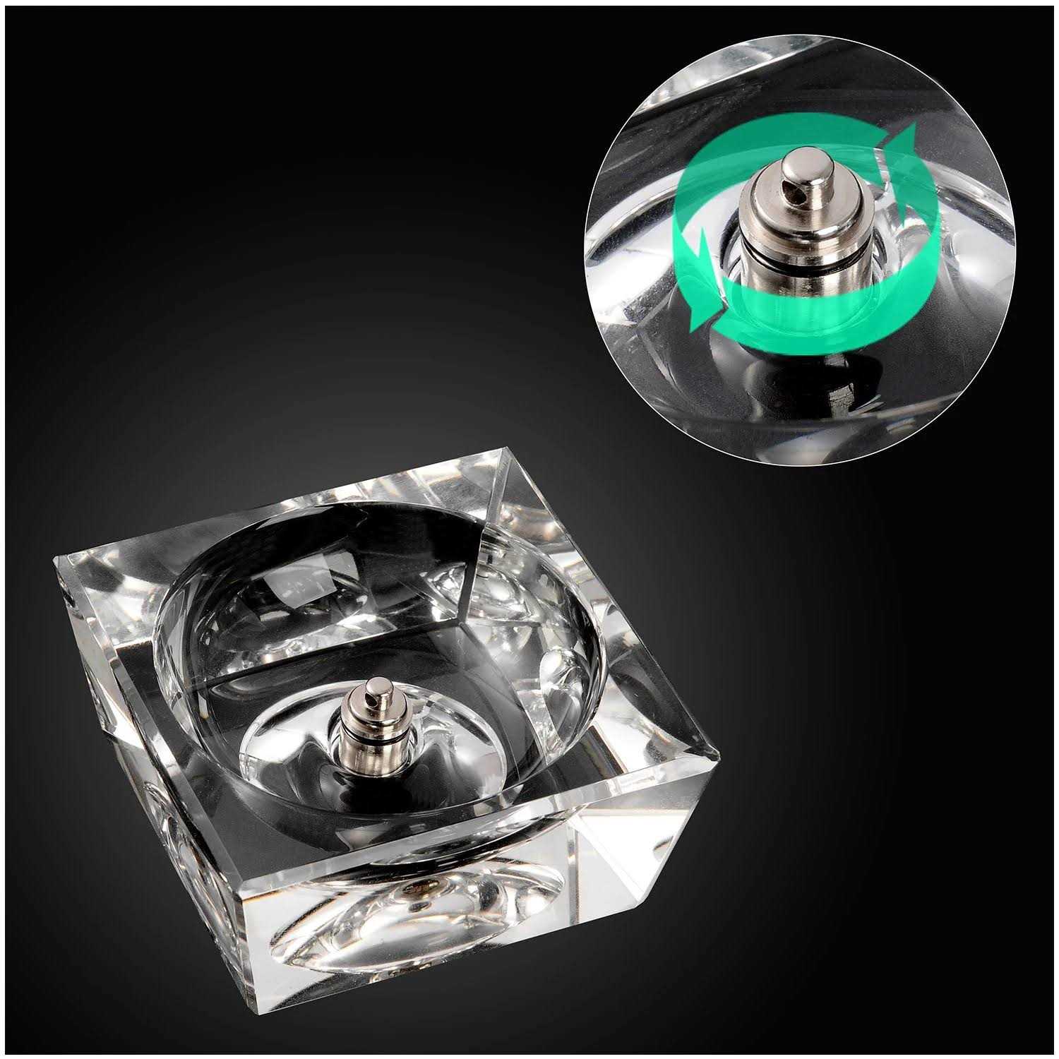 Solar System 3D Crystal Ball with Led lamp Base Clear 80mm Glass Birthday Gift for Kids - Image 2