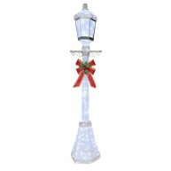 VEIKOUS 6Ft H 3D Cool White Led Post Light Christmas Yard Decor