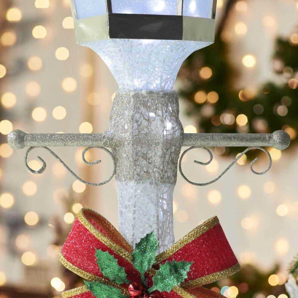 VEIKOUS 6Ft H 3D Cool White Led Post Light Christmas Yard Decor - Image 4