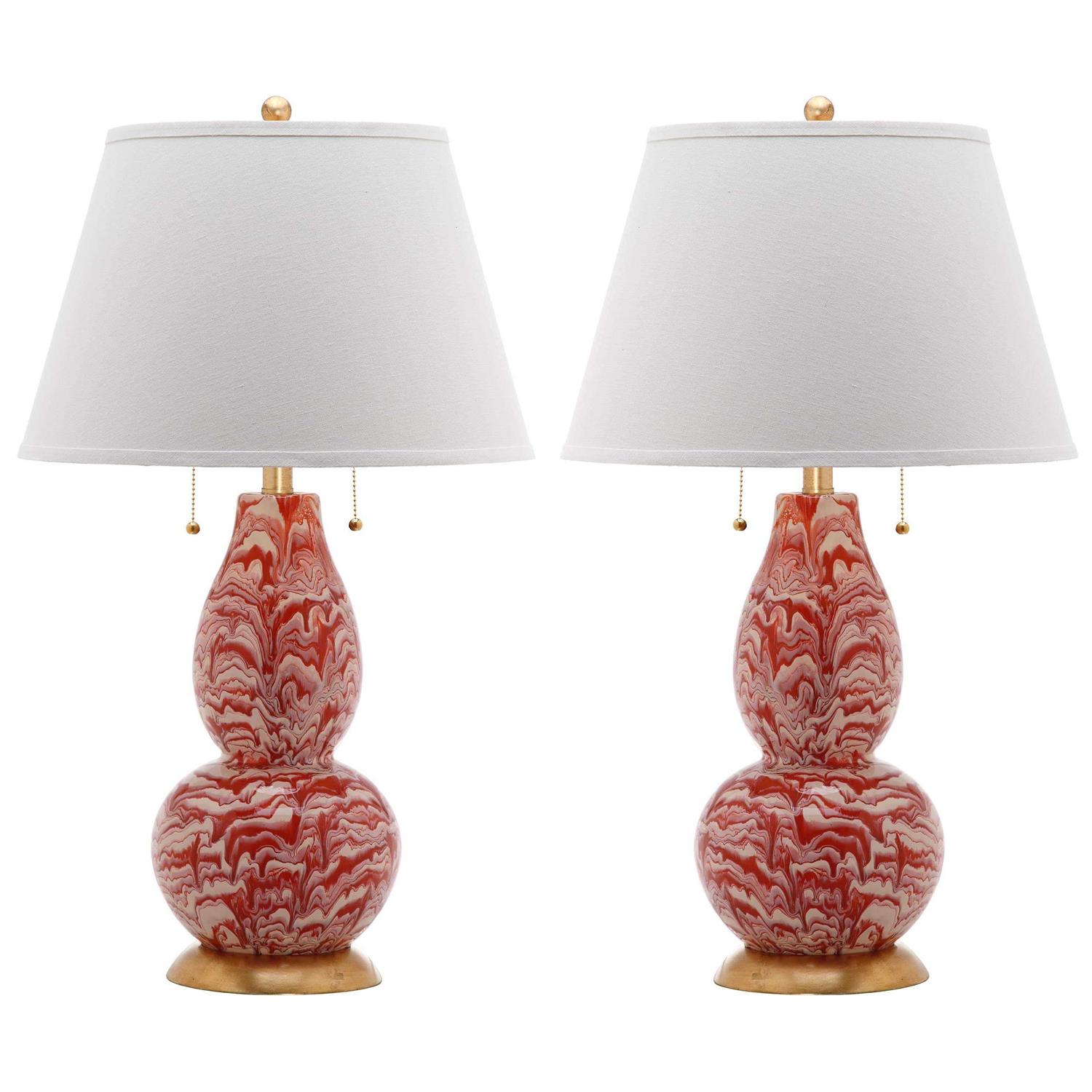 Safavieh Color Swirls Glass Table Lamp - Image 2
