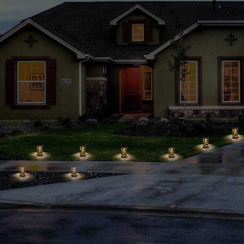 Solar Lanterns Outdoor Waterproof, Solar Hanging Lantern Lights Made of Metal Carved with Deer and Trees. LED Decorative Garden Light for Patio - Image 2