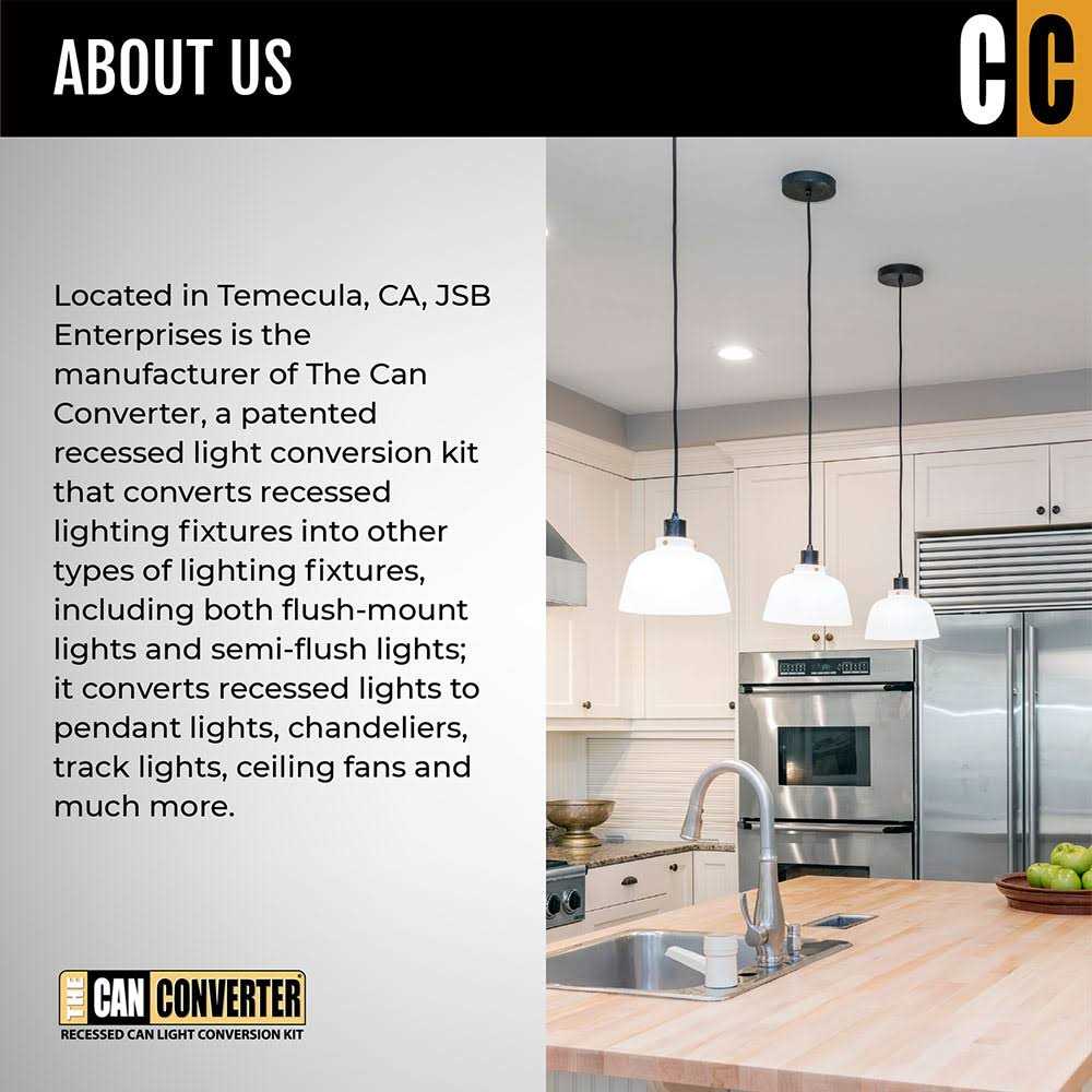 The Can Converter Recessed Can Light Converter Kit for 5 and 6 Recessed Can Lights - Image 3