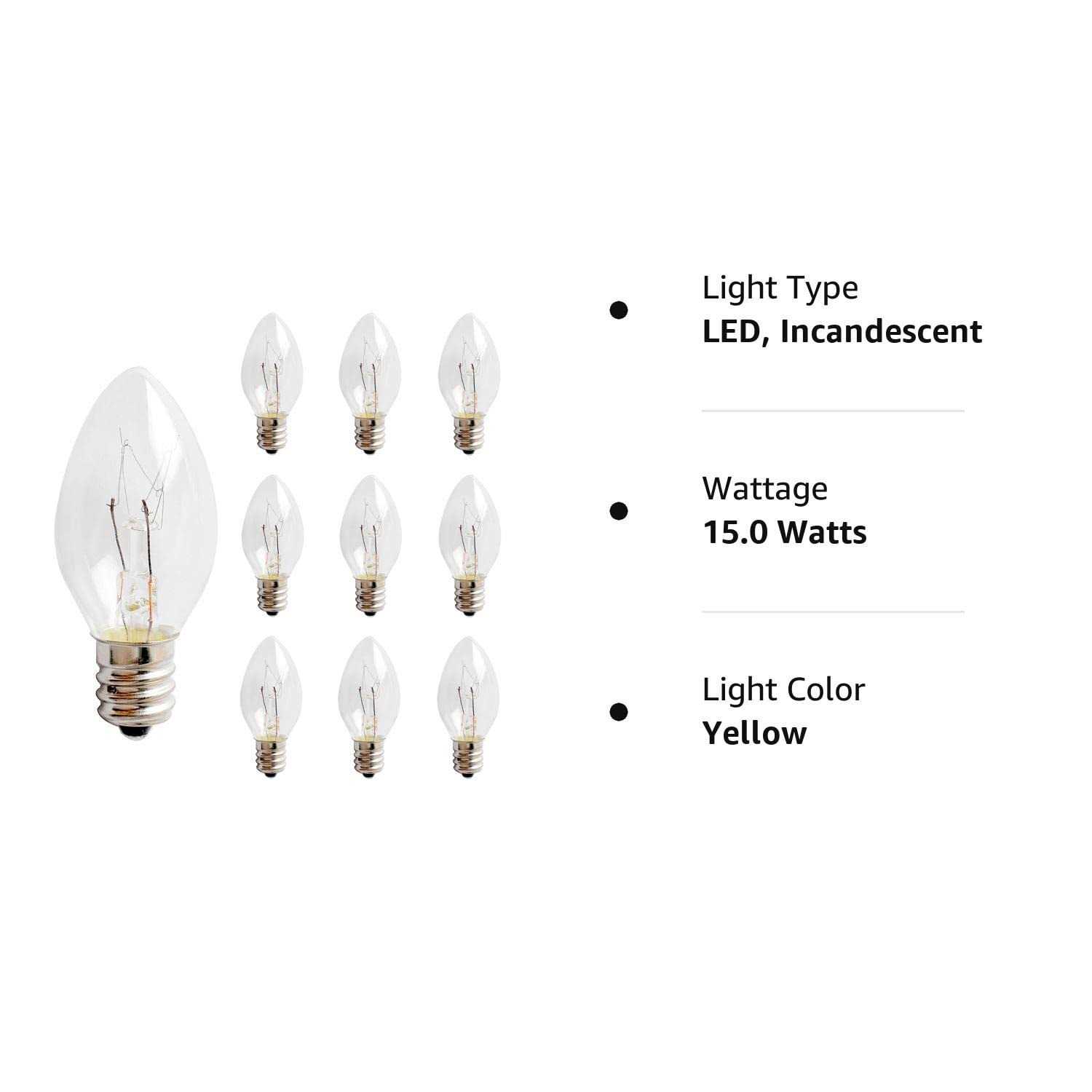 Scentsy Bulb,10 Pack Wax Warmer Light Bulbs 15W,Replacement Bulbs for Himalayan Salt Lamps & Baskets - Image 2