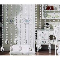 VOVOV 16 Pack 20 Hanging Crystals for Chandeliers Clear Teardrop Crystal Chandelier Pendants Parts Beads