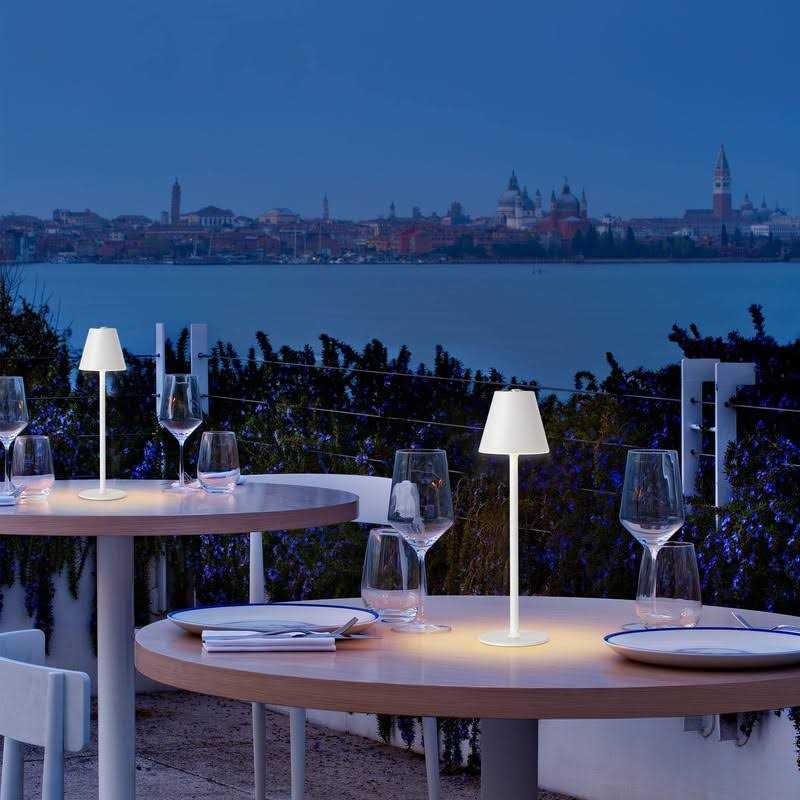 Timjorman Modern LED CordlessTable lamp,4000mAh Rechargeable Battery Desk lamp,3 Level Brightness Night Light - Image 5