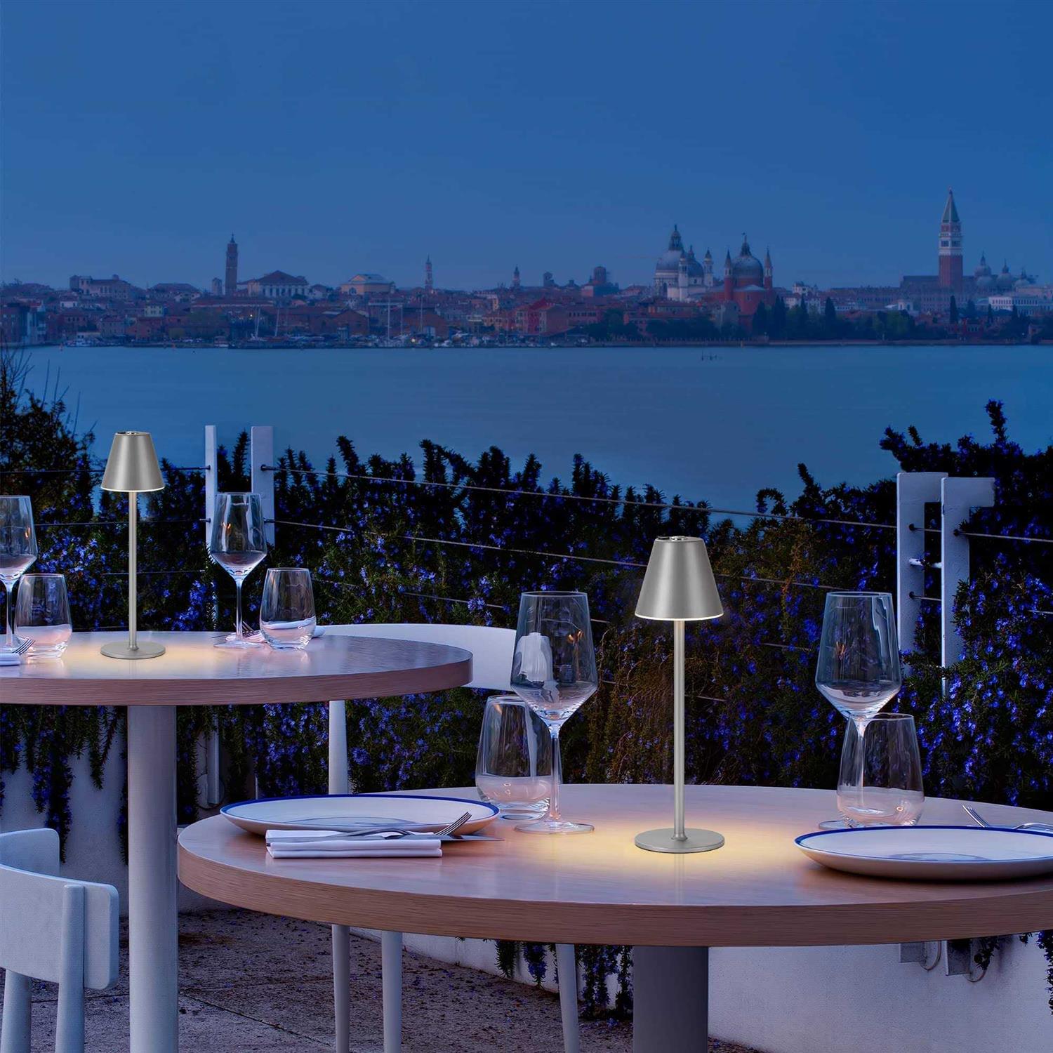 Timjorman Modern LED CordlessTable lamp,4000mAh Rechargeable Battery Desk lamp,3 Level Brightness Night Light - Image 2