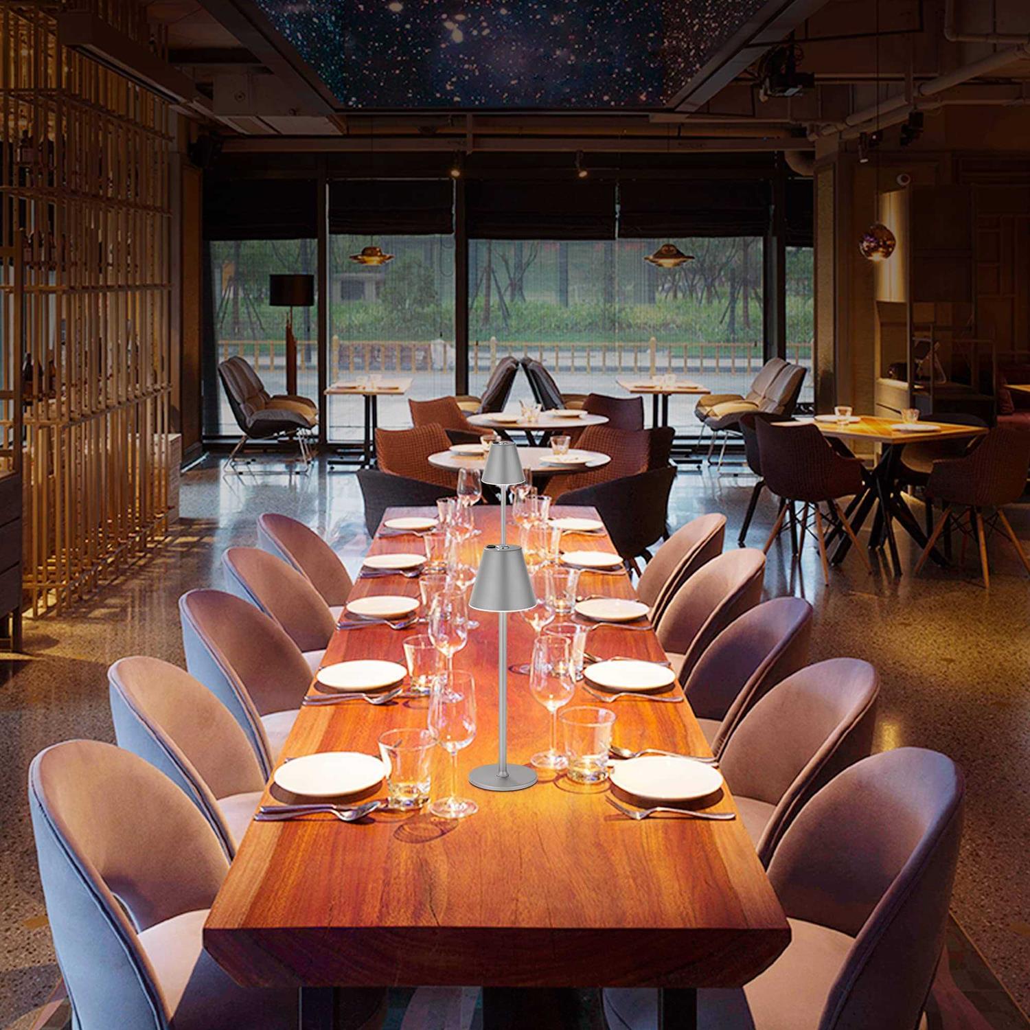 Timjorman Modern LED CordlessTable lamp,4000mAh Rechargeable Battery Desk lamp,3 Level Brightness Night Light - Image 5