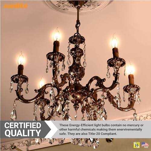 Sunlite 25cfc/25/12pk Flame Tip 25W Incandescent Petite Chandelier Light Bulb 40011-SU - Image 3