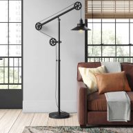 Richarson 75.5 Task/Reading Floor Lamp Trent Austin Design Base Finish