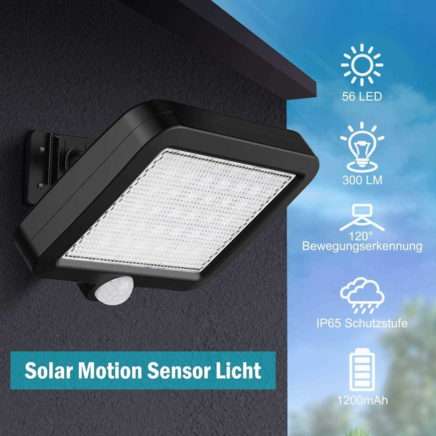 Solar Light Outdoor 56 LED Solar Light Outside with Motion Detector - Image 4