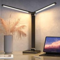 Torchlet Desk Lamp for Home Office Double Head LED Modern Desk Light