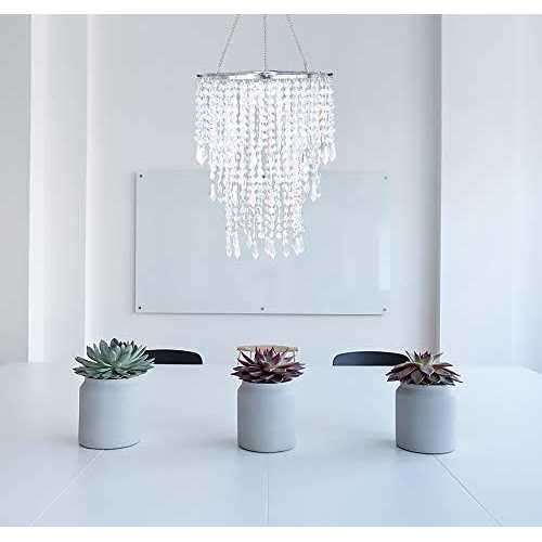 Sparkling Iridescent Beaded Chandeliers 8.6 inches Diameter for Wedding Centerpiece Living Room Bedroom Event Party - Image 2