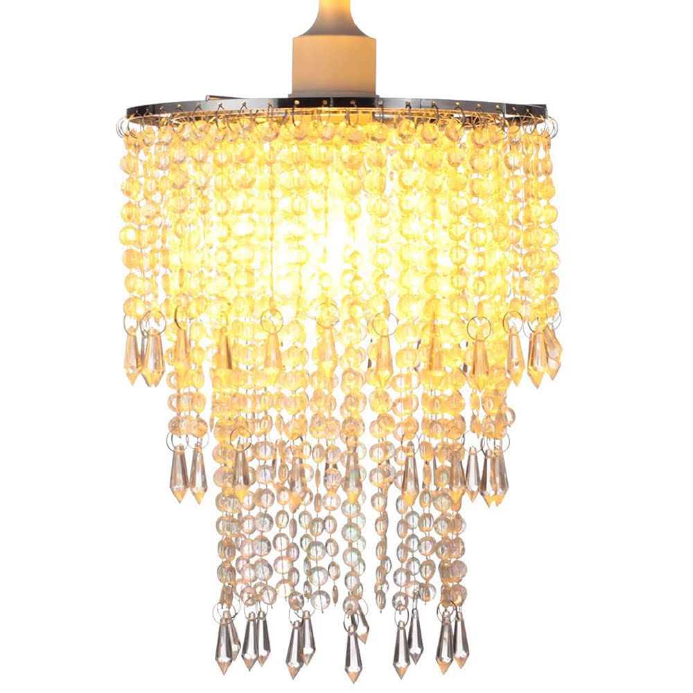 Sparkling Iridescent Beaded Chandeliers 8.6 inches Diameter for Wedding Centerpiece Living Room Bedroom Event Party - Image 4