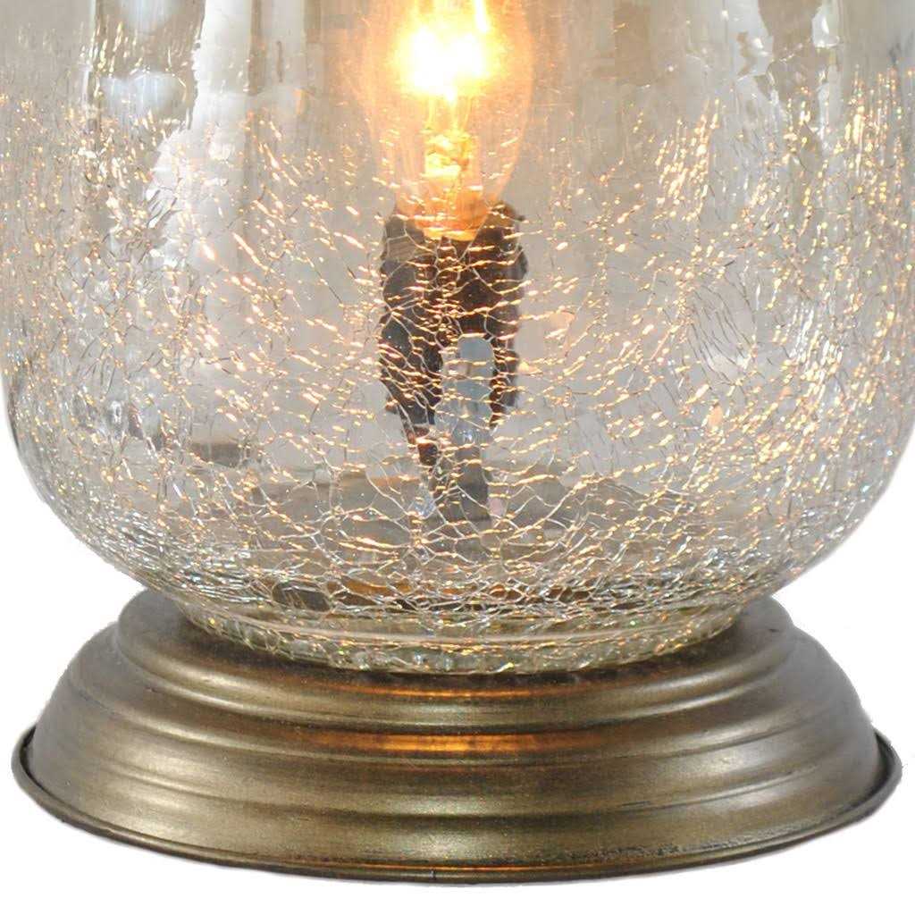 River of Goods 7.9 in. Metallic Smoke Bordeaux Handblown Glass Table Lamp - Image 5