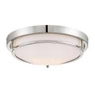 Trade Winds Lighting Slim Ceiling Light Nickel