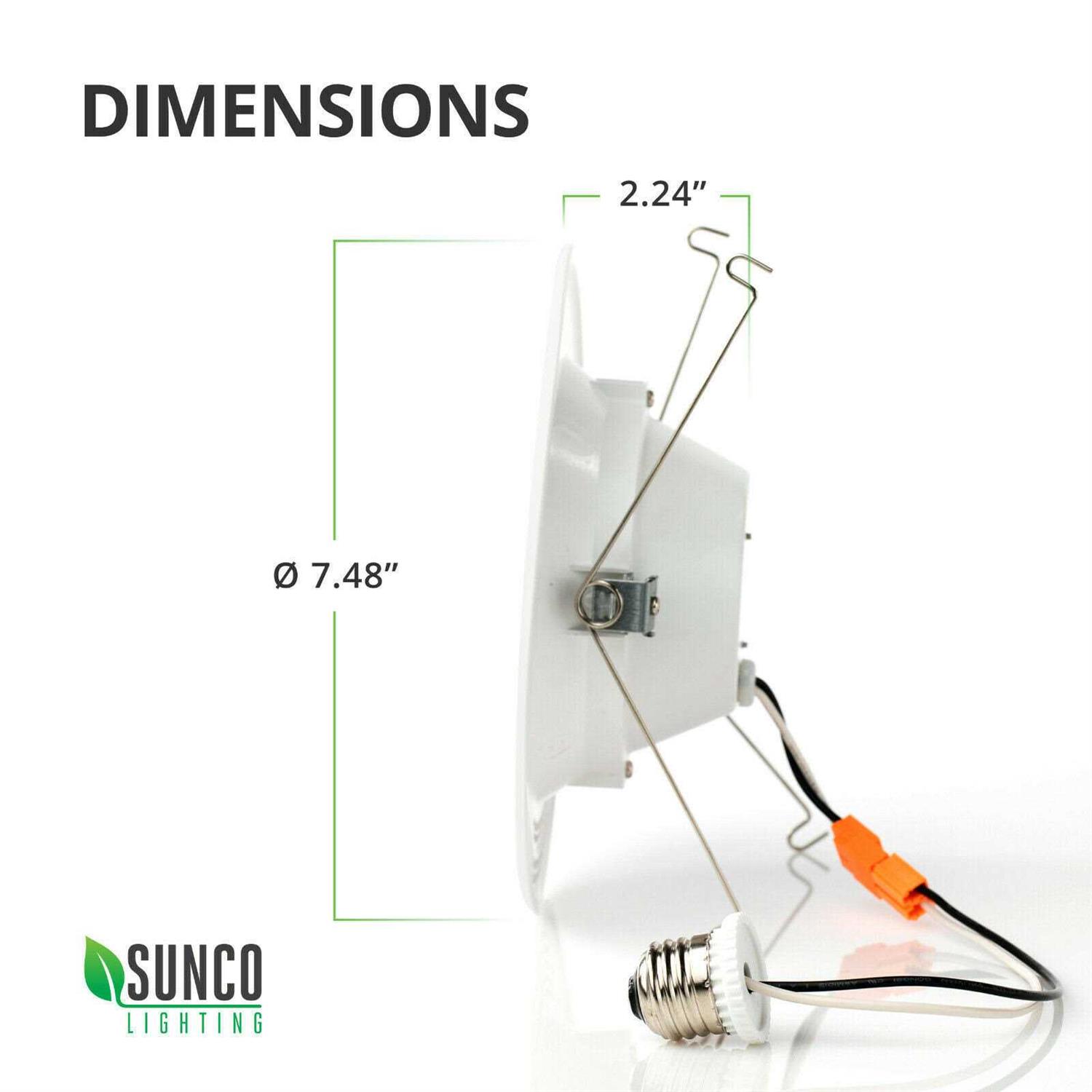 Sunco Recessed LED Retrofit Lighting - Image 4
