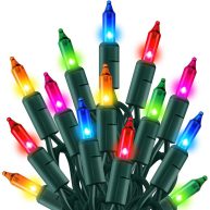 TW SHINE Christmas Lights 20FT 100 Count Incandescent Christmas Mini String Lights