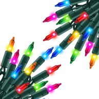 TW SHINE Christmas Lights 20FT 100 Count Incandescent Christmas Mini String Lights