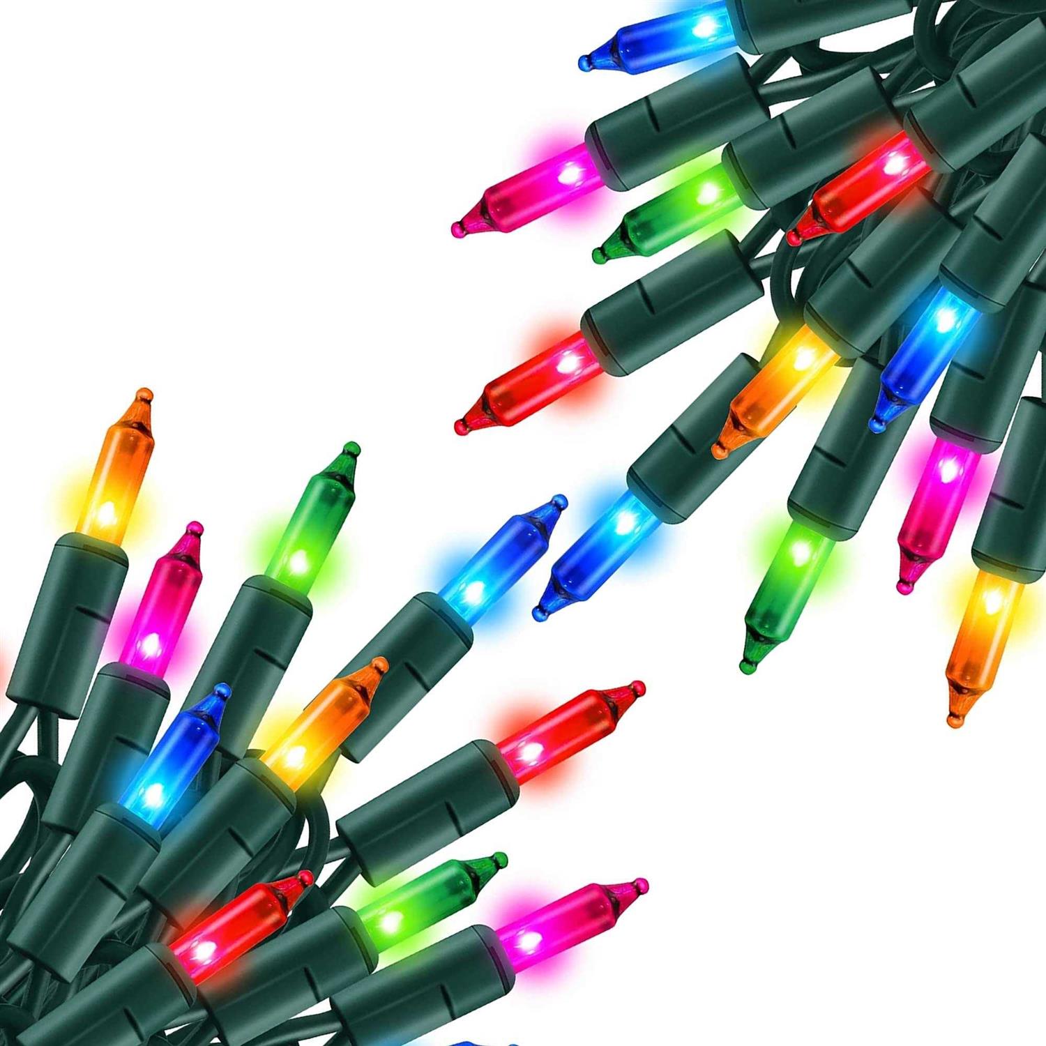 TW SHINE Christmas Lights 20FT 100 Count Incandescent Christmas Mini String Lights