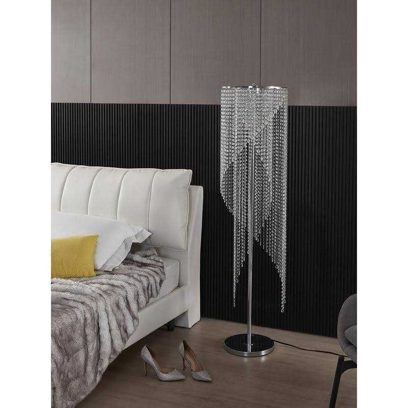 Surpars House Crystal Floor Lamp Elegant Rain Lamp Modern Lava Lamp for Living Room - Image 2