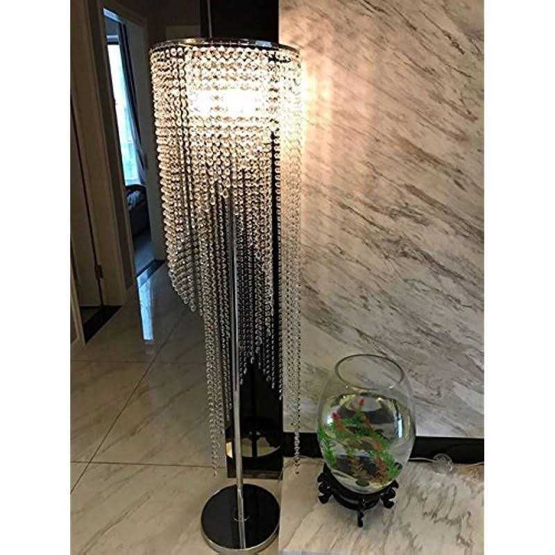 Surpars House Crystal Floor Lamp Elegant Rain Lamp Modern Lava Lamp for Living Room - Image 4