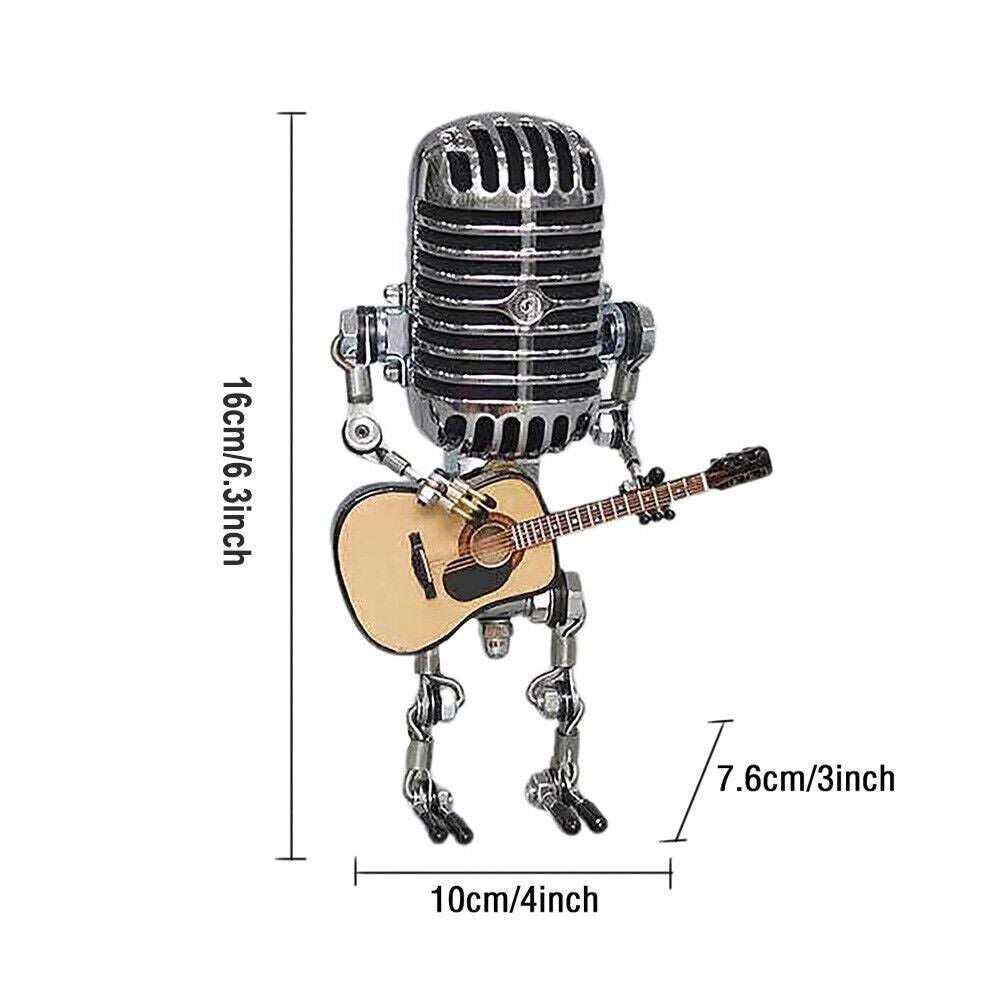 Vintage Microphone Guitar Robot Table Lamp - Image 5