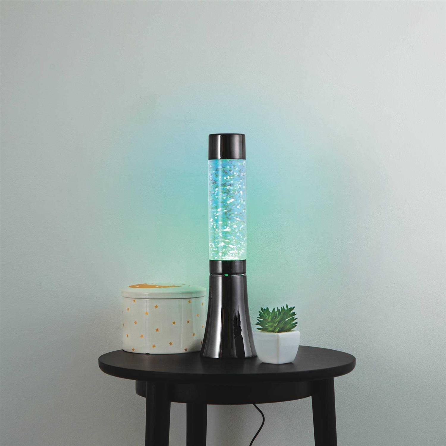 West & Arrow 13 Tube Shape Glitter Lamp Black - Image 3