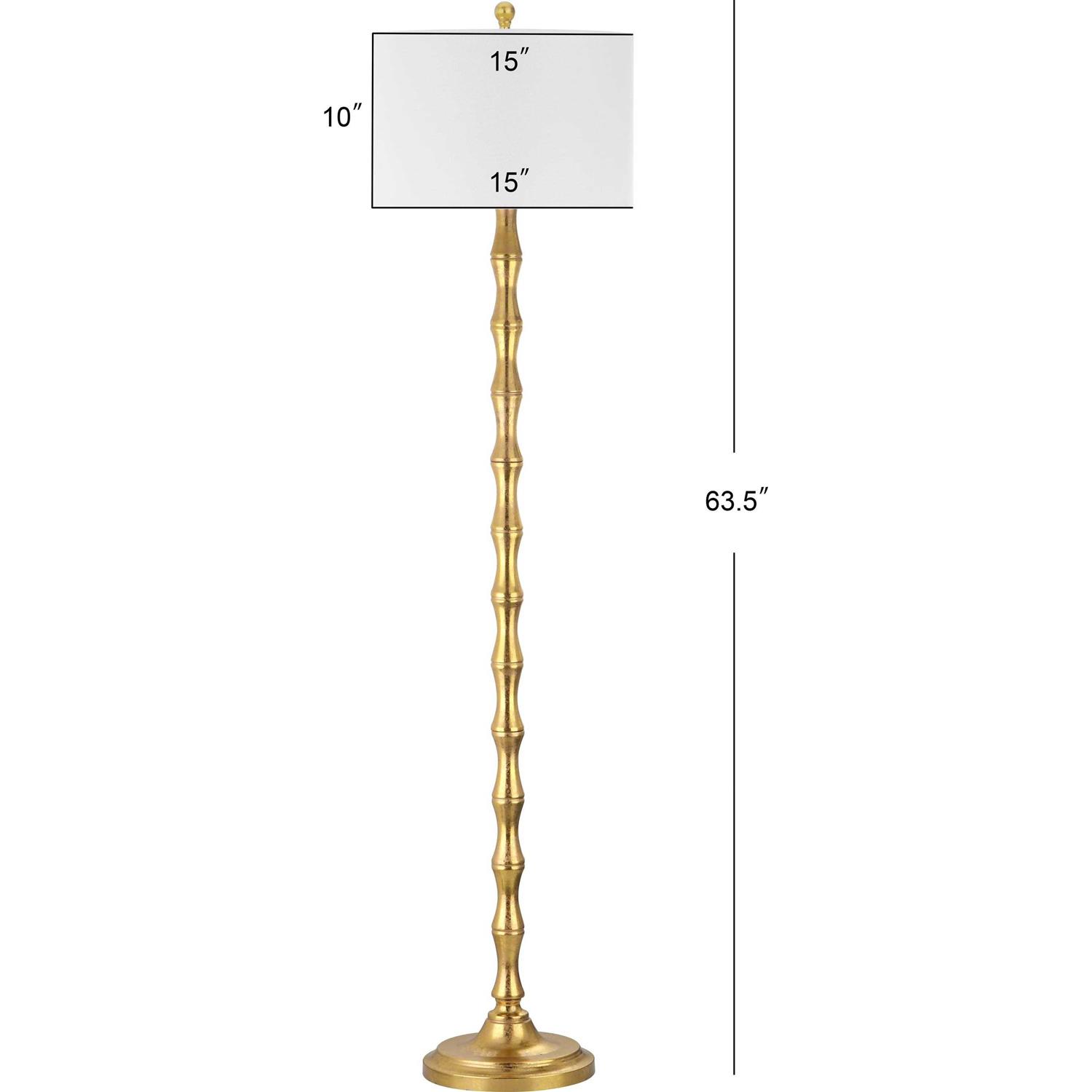 Safavieh LIT4334A Aurelia 63.5-Inch H Floor Lamp, Antique Gold - Image 3