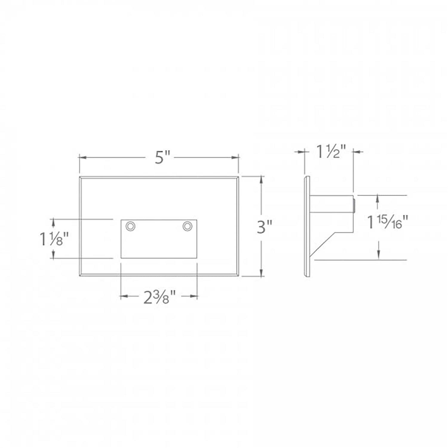 WAC Lighting LED 12V LEDme Horizontal Step & Wall Light 4011-27 - Image 4