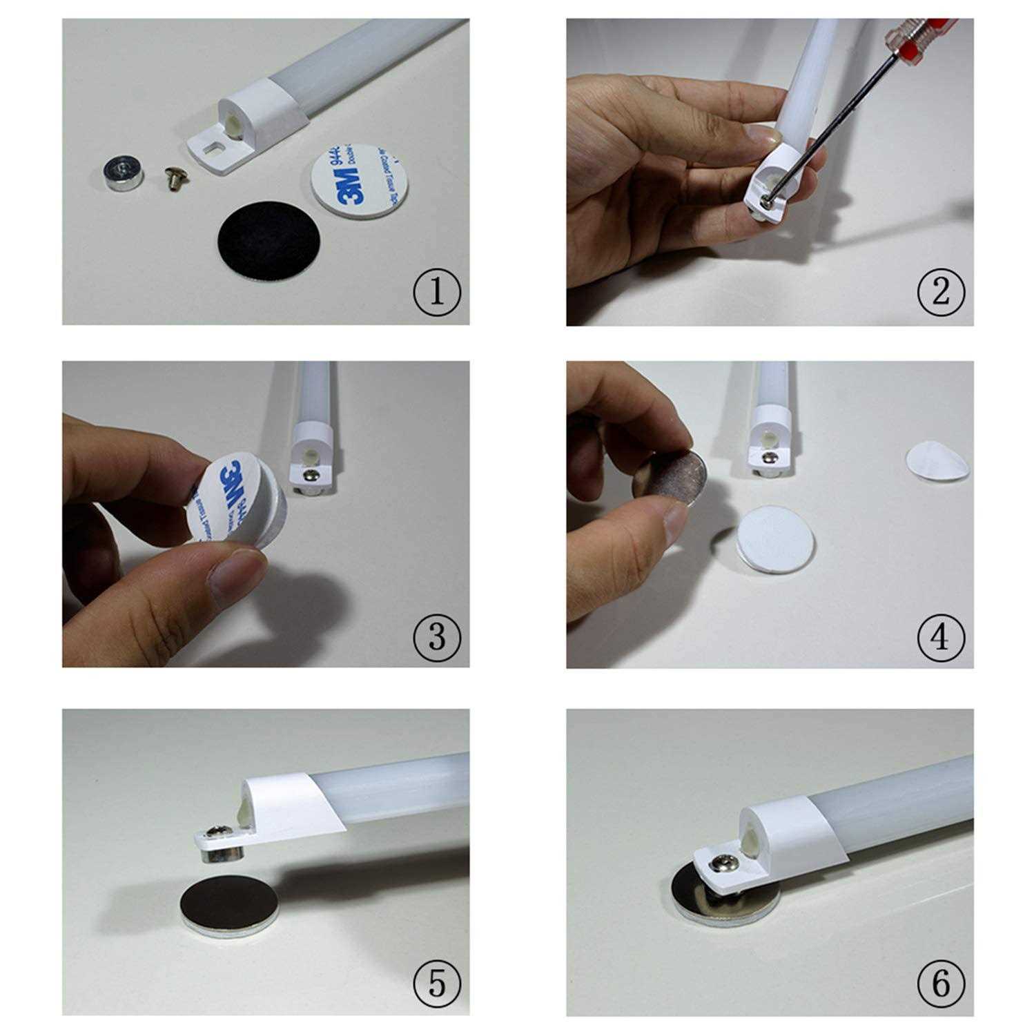 STBTECH 110V LED Under Cabinet Lighting,17inch LED Counter Reading Desk - Image 4