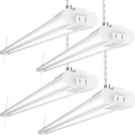Sunco Lighting Sunco LED Workshop Garage White Shop Light 4FT Plug in Linkable Utility Light Fixtures