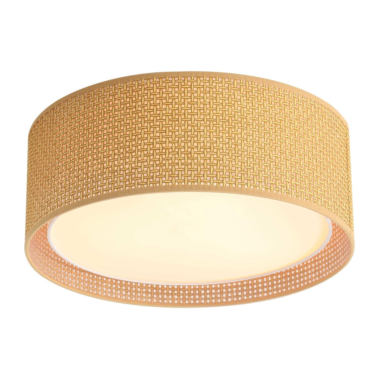 Wingbo 16-in 3-Light Flush Mount Light 15.7 inch