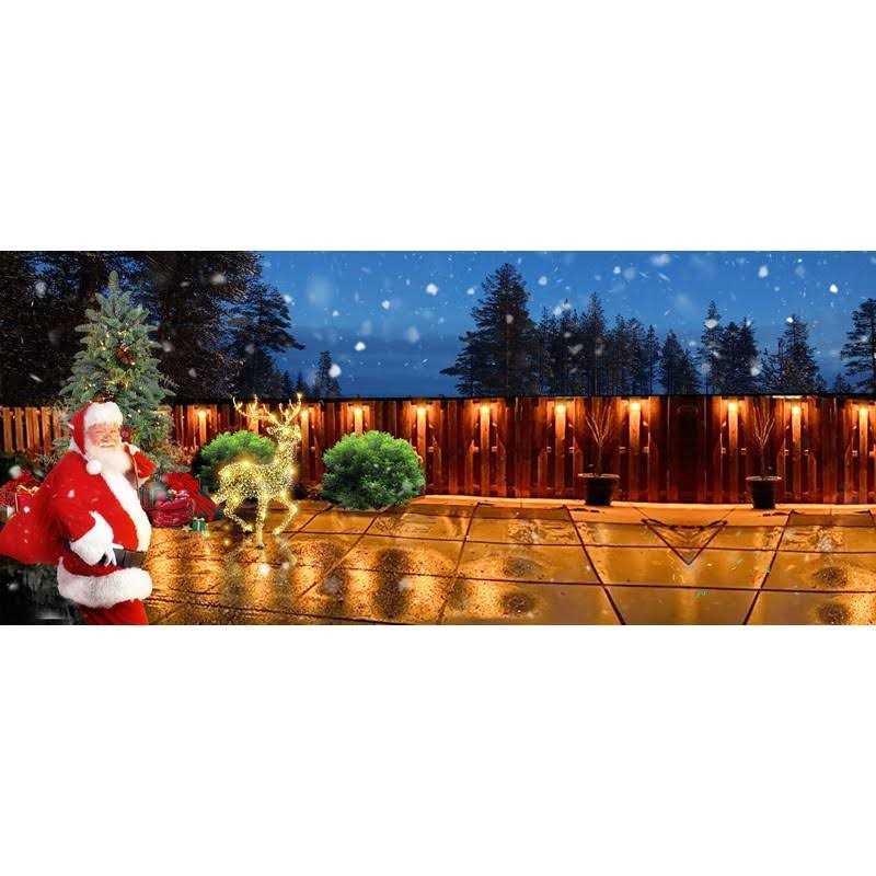 VOLISUN Solar Deck Lights ,7 Colors&Warm White outdoor 4-pack Waterproof Led color glow Solar Lights for Step,Fence,Railing,Wall,Stairs - Image 4