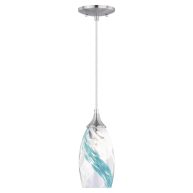 Vaxcel Milano Mini Pendant Caribbean Swirl Glass P0278