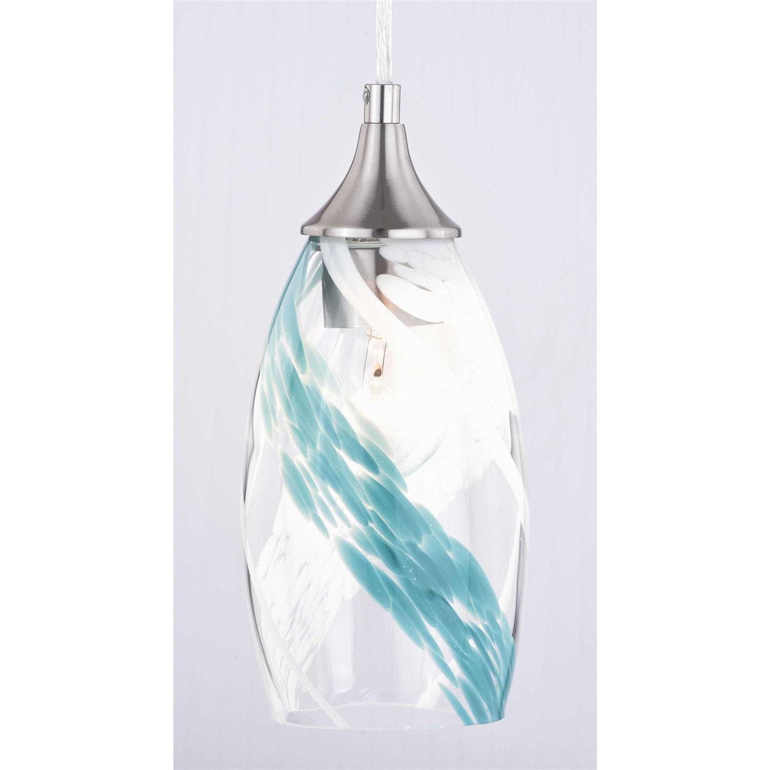 Vaxcel Milano Mini Pendant Caribbean Swirl Glass P0278 - Image 3