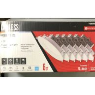 Utilitech Color Changing 6-in 85-Watt Equivalent White Round Dimmable Recessed Downlight Canless