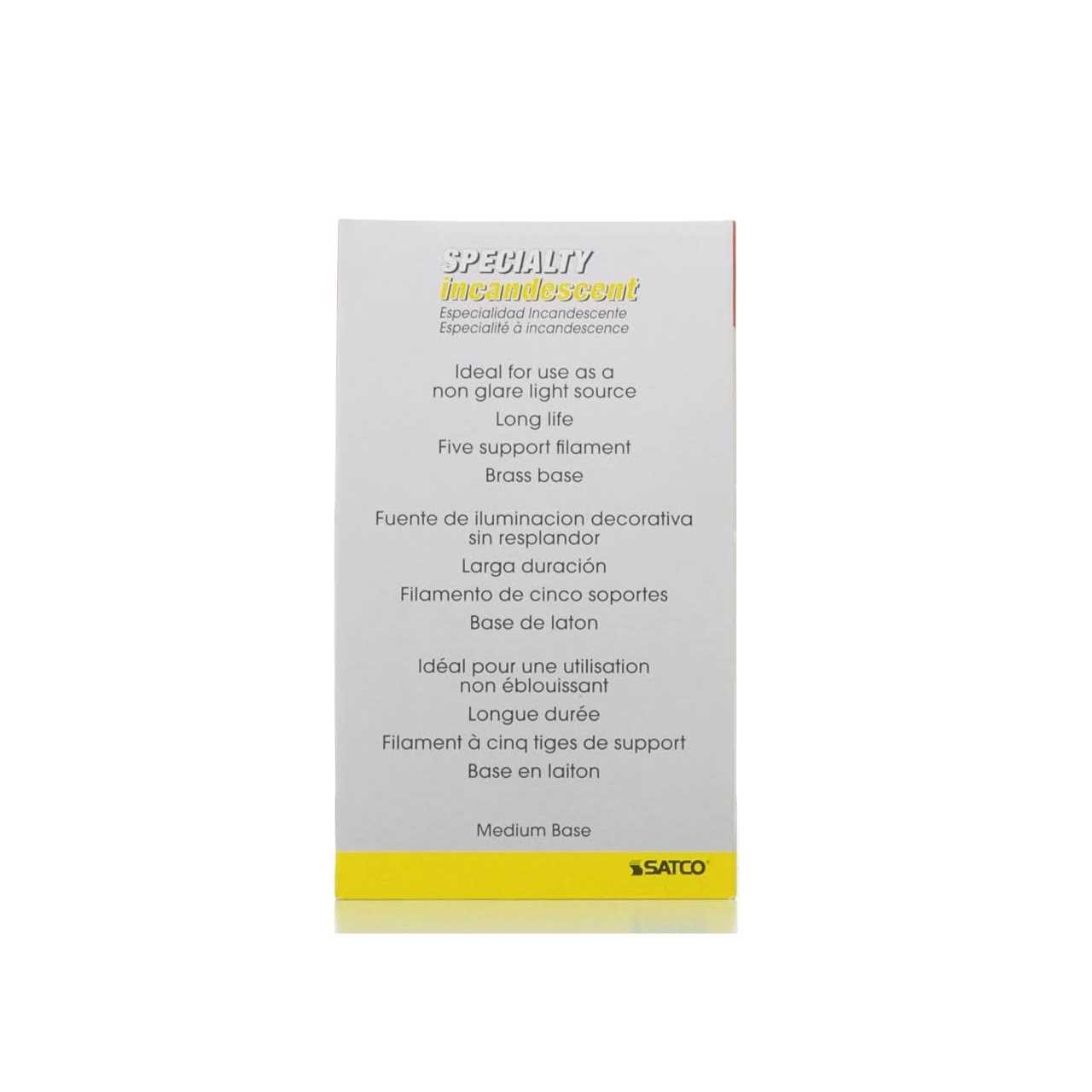 Satco Light Bulb, Silver Crown, A19, Incandescent, 60 Watt 03955 - Image 5