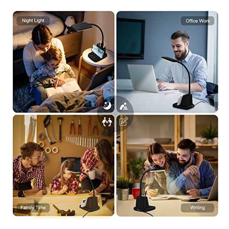 Sailstar LED Desk Lamp for Home Office with Wireless Charger 3 Color Modes - Image 5