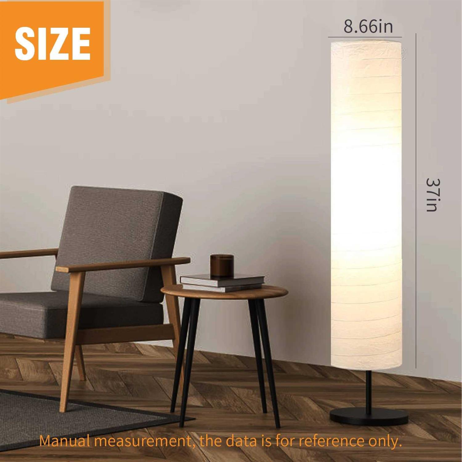 Saihisday Paper Floor Lamp Shade Floor Light Cover for Living Room Bedroom Bedside Decorations - Image 5