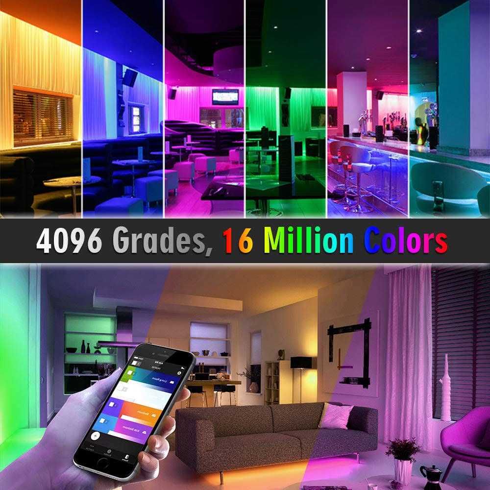 SuperlightingLED brightest rgb+cct flexible led strip lights 270leds/meter 5050 rgb + 2835 warm white daylight white double row super bright r - Image 4